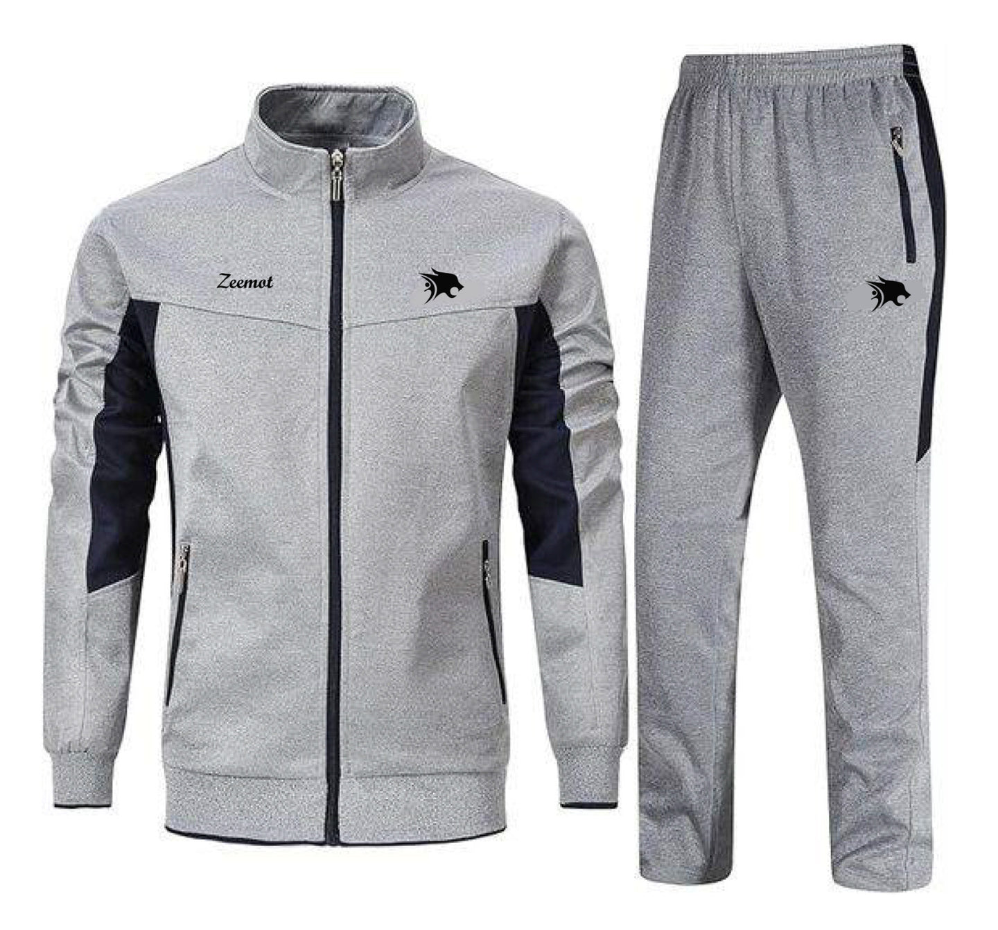 Zeemot Performance Tracksuit (Grey/black)