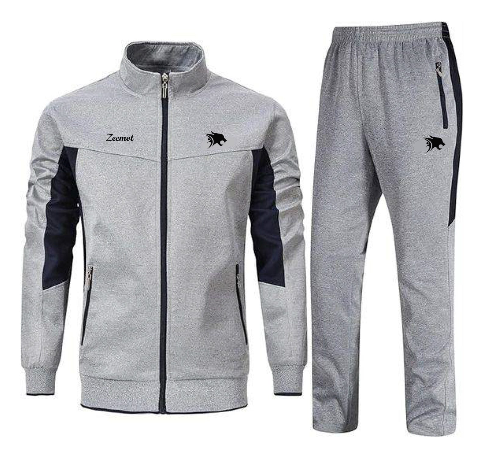 Zeemot Performance Tracksuit (Grey/black)